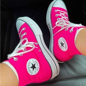Converse Women's Pink High-Top Sneakers
